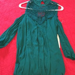 Emerald Green Dress with beautiful detailing